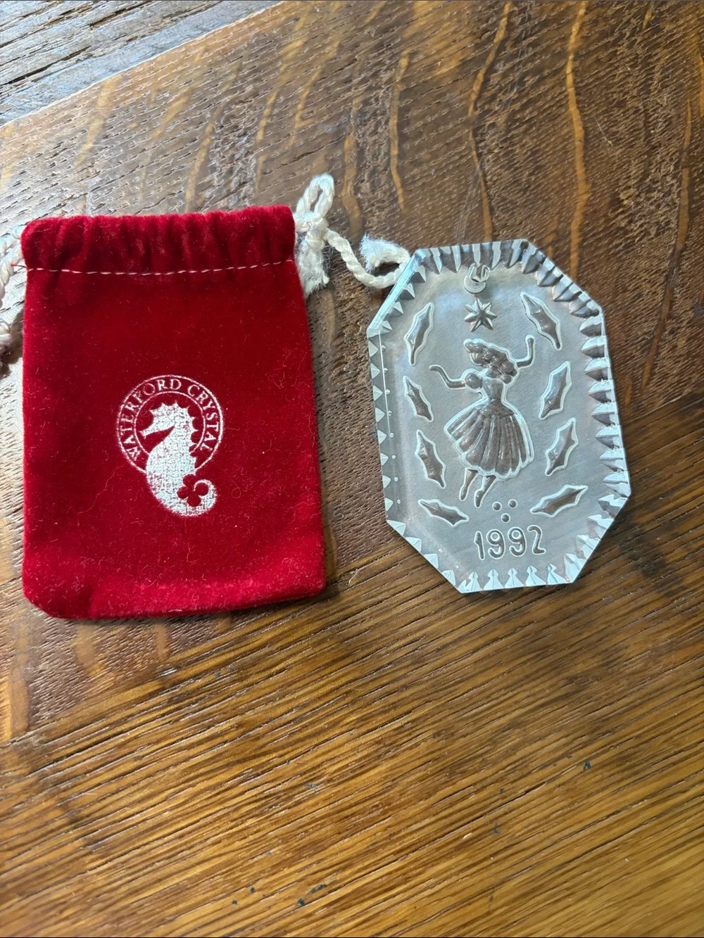 Waterford Crystal includes velvet